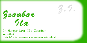 zsombor ila business card